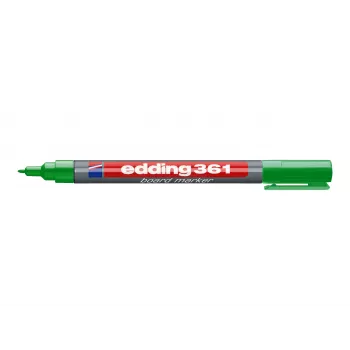 EDDING 361 whiteboardpenna grön - rund spets - torrtorkande - påfyllningsbar