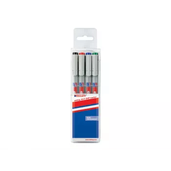 EDDING overheadprojektorpennor 4-151-4 icke-permanent sortiment 4 pennor/pack