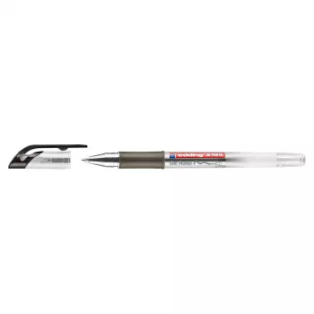 EDDING 2185 gelroller - förseglad gelpenna - svart - flerfärgad - transparent - extra fin - gummi - 0,7 mm