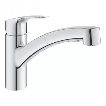 Grohe Eurosmart utdragbar ettgreppsblandare för kök 1/2 inch krom