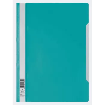 Durable 10 snabbinbindningsmapp plast turkos DIN A4