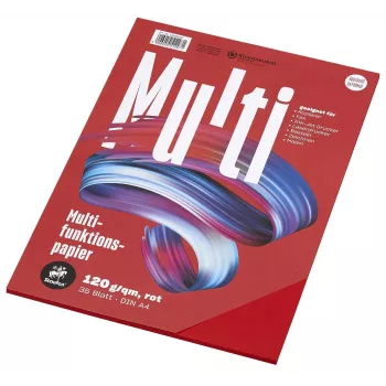 Staufen Multifunktionspapper 7X 734051297 A4 120 g röd 35 ark