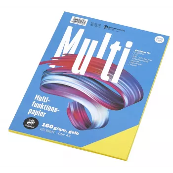 Staufen Multifunktionspapper A4 gul 160 g 25 ark/pack