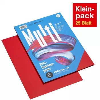 Staufen Multifunktionspapper A4 röd 160 g 25 ark/pack