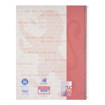 Oxford Collegeblock A4+ 80 ark 90 g/m² rutig 4-hålad höger marginal vit