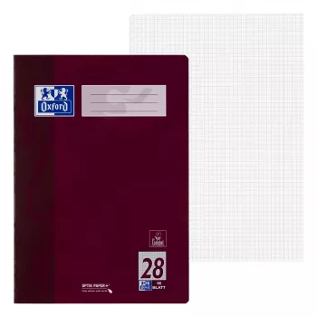 ELBA Universal register A4 - 16 ark - rutig - bordeaux - 100050314