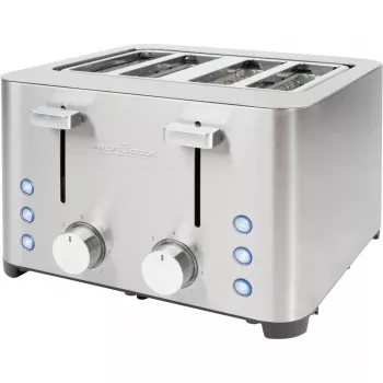 ProfiCook PC-TA 1252 4-skivors brödrost, rostfritt stål, 1500 W