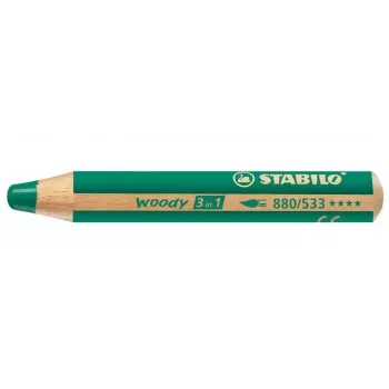 STABILO woody 3 in1 färgpenna – grön – 10 mm stift – 1 st