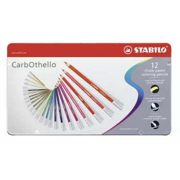 STABILO Carbothello pastellpennset – 12 blandade färger
