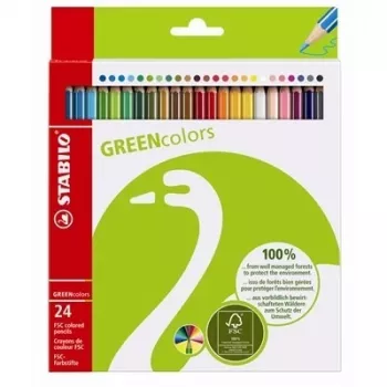 STABILO Green Colors färgpennor – 2 mm – 24-pack