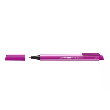 STABILO pointMAX tuschpenna - rosa - medium - 0,8 mm - vattenbaserat bläck - nylonfilspets