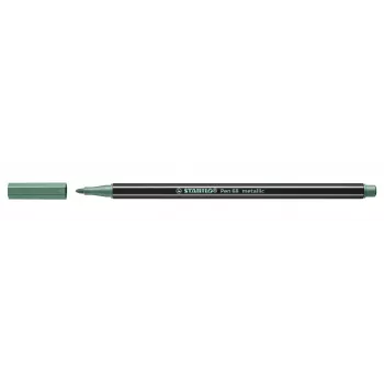 STABILO Pen 68 Metallic fiberpenna - metallicgrön - 1 st