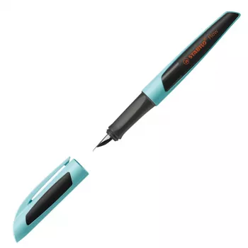 STABILO Flow Sporty fylldpenna ljusblå/svart M medium