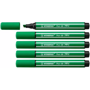 STABILO Pen 68 MAX Green fiberpenna med kilspets