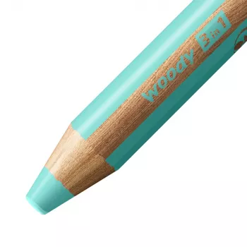 STABILO woody 3 in 1 pastelblå – multifärgpenna