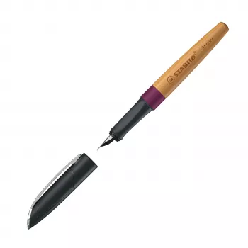 STABILO Grow reservoarpenna – Plum Red / Cherry, medium fjäder, klimatneutral