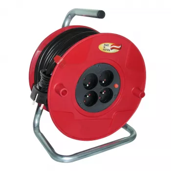 AKYGA AK-CR-09 kabelvinda 50 m 4 uttag IP44 Schuko