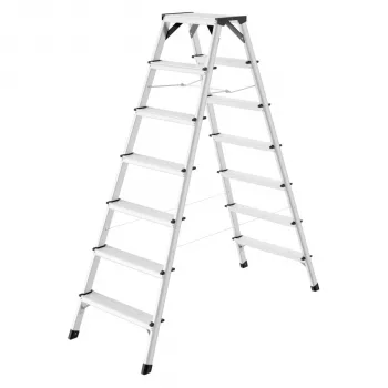 Hailo D60 StandardLine 2x7 steg dubbelsidig stege