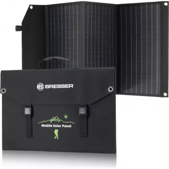 BRESSER mobilt solpanel 90W med USB- och DC-utgång