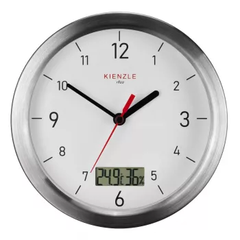 KIENZLE DCF radioväggklocka badrum vit 170 mm