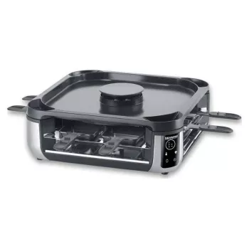 SEVERIN RG 2379 SEVENTO raclettegrill 1400 W 8 personer svart/silver