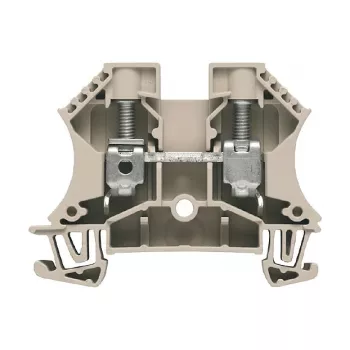 Weidmüller WDU 10 Feed-Through Terminal Block, Screw Connection, 10 mm², 57 A, Beige, 50 Pieces