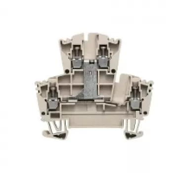 Weidmüller 1022300000 genomgångsklämmas 2-våning skruvanslutning 500 V 24 A 4 mm² mörkbeige