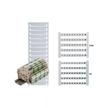 Weidmüller DEK 6 FW 1-50 plintmärkning, 6x5 mm, vit, nummer 1-50, 500 st