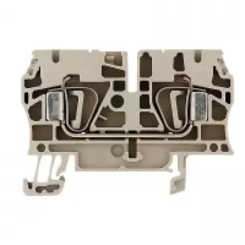 Weidmüller ZDU 4 genomgångsplint, fjäderanslutning, 4 mm², beige, 100 st