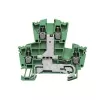 Weidmüller genomgångsplint, skruvanslutning, 2,5 mm², 24 A, 800 V, grön, 100 st