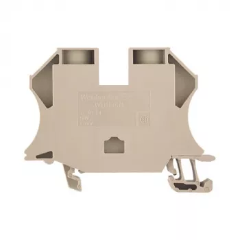 Weidmüller 1040400000 – 16 mm² skruvanslutningsplint, 1000 V, 76 A, DIN-skena, mörkbeige