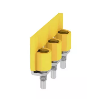 Weidmüller WQV 35N/3 tvärförbindare, 3-polig, 10 mm delning, gul, 20 st