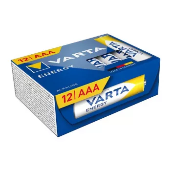 VARTA Energy AAA Cube Pack12 TRAY 60 mikro alkaliska batterier 1,5 V 12 st.