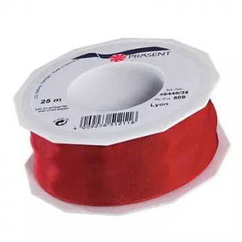 C.E. Pattberg LYON presentband glänsande rött 40 mm x 25 m