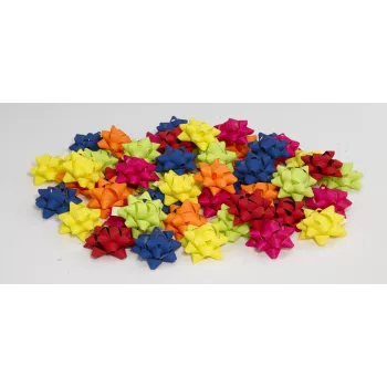C.E. Pattberg matta flerfärgade presentrosetter 10 mm x 0,95 m (12-pack)