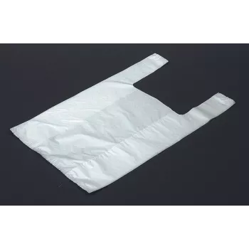 Vereinigte Papierwarenfabriken 1000 T-shirt-bärkassar vit HDPE 260x120x500 mm 12 µm