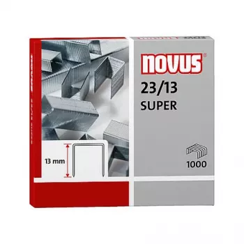 Novus Dahle Novus 23/13 SUPER häftklammerpaket - 1,3 cm - 1000 häftklamrar - stål - rostfritt stål