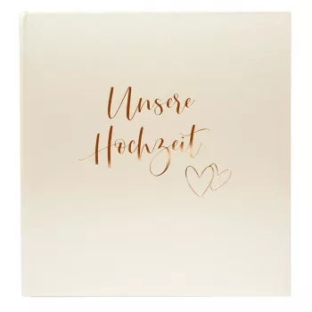 Goldbuch Herzklopfen bröllopsfotoalbum 30x31 cm 60 vita sidor modell 08174