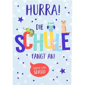 Depesche gratulationskort skolstart DIN B6