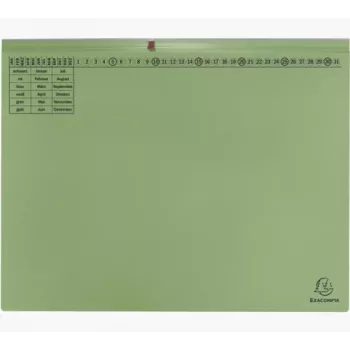 Exacompta 370225B pärm – kartong – grön – 320 g/m² – 265 x 316 mm – A4