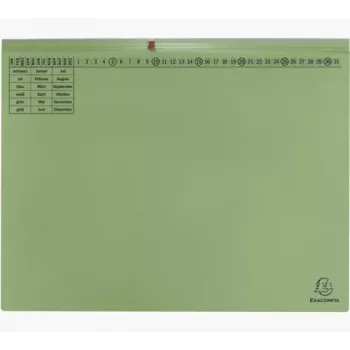 Exacompta 370325B pärm – kartong – grön – 320 g/m² – 265 x 316 mm