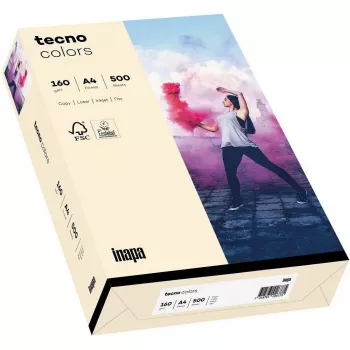 Papyrus Tecno Colors ljus chamois kopieringspapper A4 – 160 g/m² – 250 ark