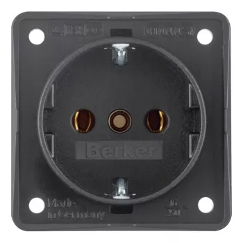 Berker Schuko-uttag 941852505 antracit matt