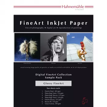 Hahnemühle Digital FineArt A4 testpack glansiga papper