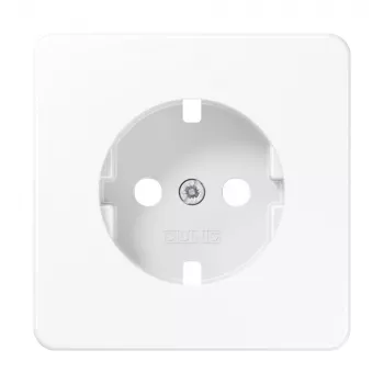 JUNG centralplatta för SCHUKO-uttag (CD1520PLWW) alpinvit