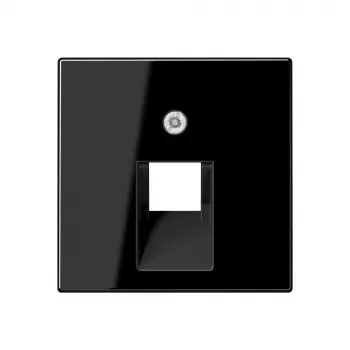 JUNG A 569-1 BFPLUA SW lock för IAE/UAE-datadosor, 1 x 8-polig, termoplast, A-serien, svart