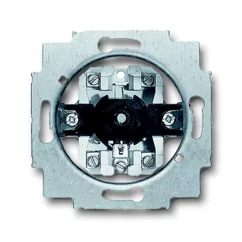 Busch-Jaeger 2723 U universalseriebrytare, 2-polig, 10 AX, 250 V AC, infälld, metallic, 6415/24