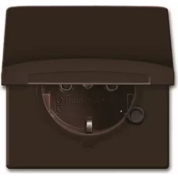 Busch-Jaeger Allwetter 44 CEE 7/3 uttag 2P+E IP44 brun 250V 16A utanpåliggande