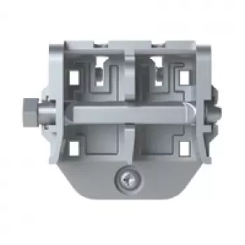 Striebel & John ABB TZ604 monteringsskena - aluminium - grå - 65x45 mm - 2000 mm