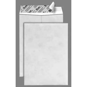 Bong Tyvek fönsterlös väska för frakt DIN C4 vit 20 st - 55 g/m²